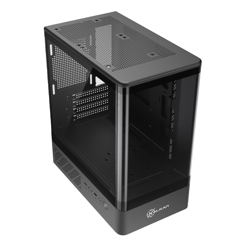 Gabinete Gamer Kalkan Avalon Pro Curve S/fan Micro Atx Painel Frontal Curvo Usb 3.0 Preto - Klk00076 - imagem 5