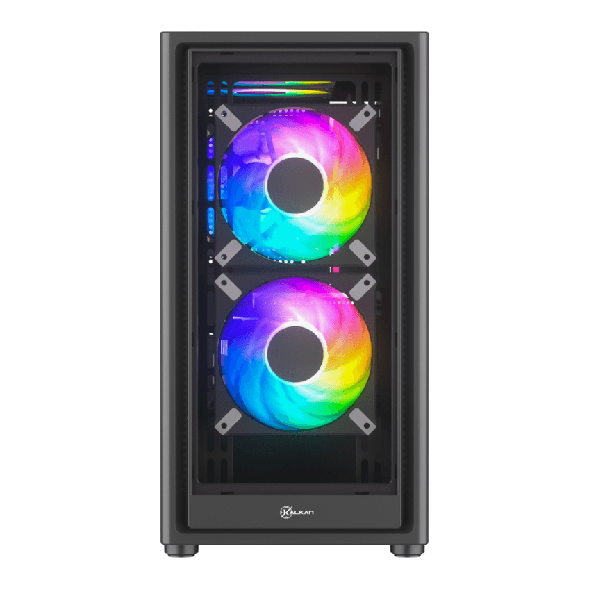 Gabinete Gamer Kalkan Vesir S/fan Micro-atx Vidro Temperado Duplo Usb 3.0 Preto - Klk00083 - imagem 3