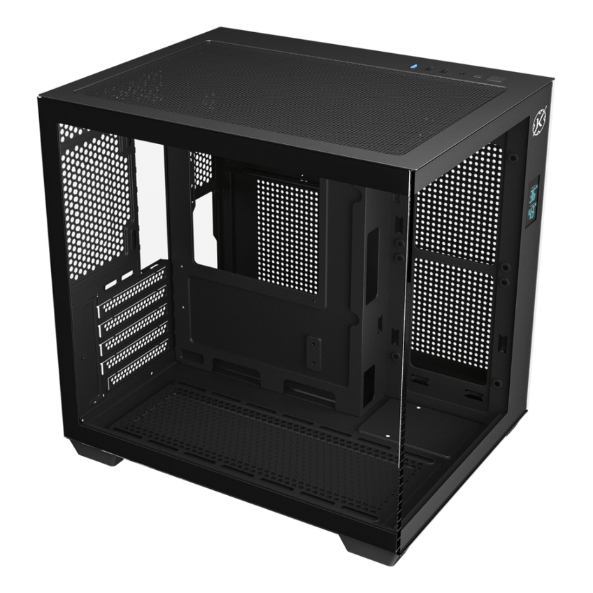 Gabinete Gamer Kalkan Midgard Digital Micro-atx Aquário S/fan Display Lcd Usb 3.0 Preto - Klk00085 - imagem 4