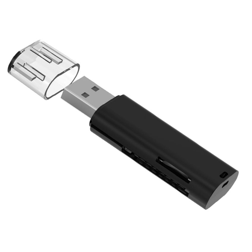 Leitor de Cartão SD e TF Hiksemi ST2 USB 2.0 480Mbps Preto - HS-HUB-ST2-DP - imagem 3