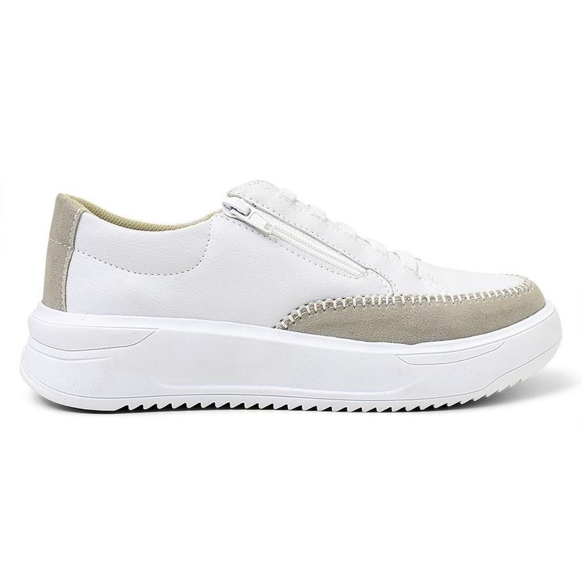 Tênis Casual Feminino Fork Mocatenis Branco 33 - imagem 2