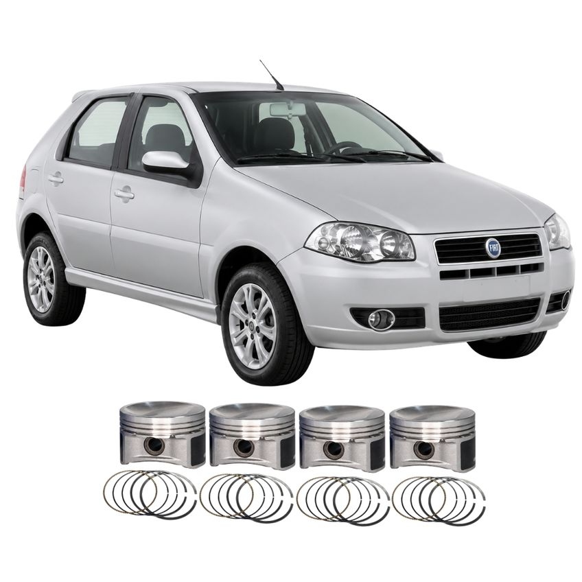 Jogo Pistão Com Anel Fiat Palio Strada 1.4 8v Fire Flex 0,40 - imagem 5