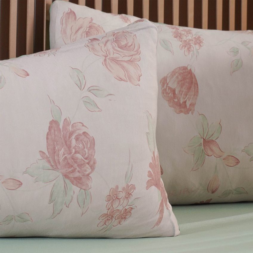 Jogo De Cama Solteiro Sensação 2 Pçs Malha 100% Poliéster 88x188x30cm Bene Casa Verde - imagem 5