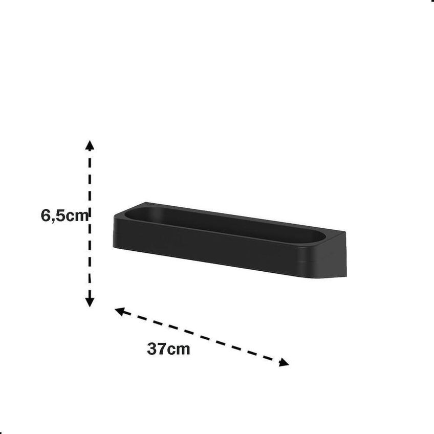 Prateleira De Parede Horizontal Eleve Plástico Banheiro Bege Ou - imagem 3