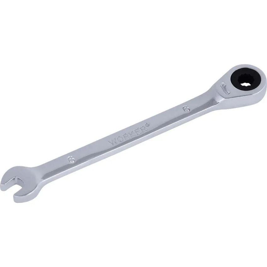 Chave Combinada Com Catraca 6mm 72 Dentes Alta Precisao Worker 248648 - imagem 3