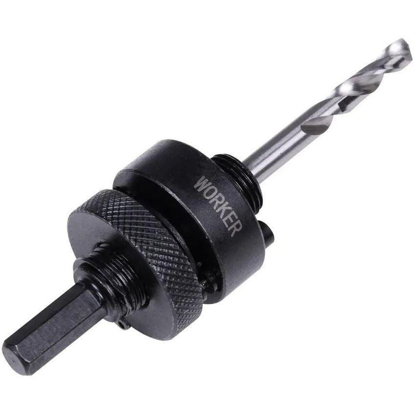 Suporte Para Serra Copo 3/8 32 A 200mm Com Broca Piloto Worker - imagem 4