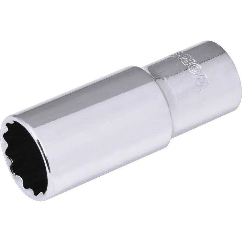 Soquete Estriado Longo 21mm 1/2 1537 Alta Performance Aço Cromo Vanádio Worker - imagem 4