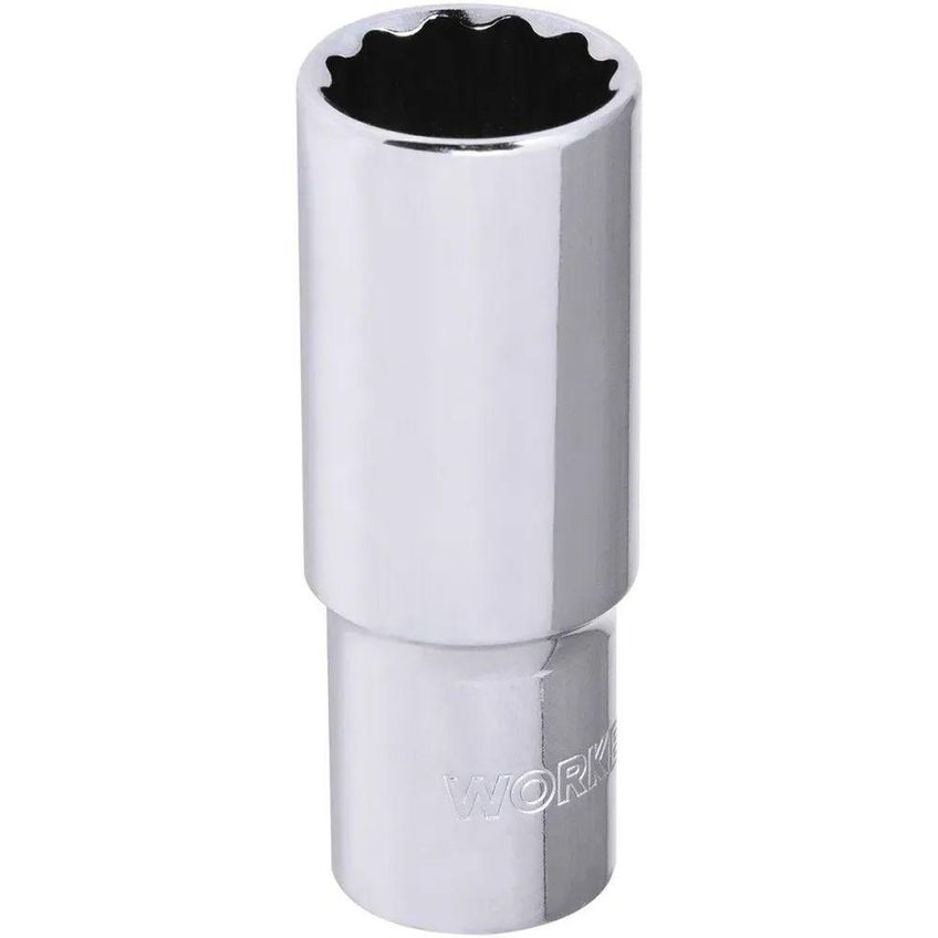 Soquete Estriado Longo 21mm 1/2 1537 Alta Performance Aço Cromo Vanádio Worker - imagem 5