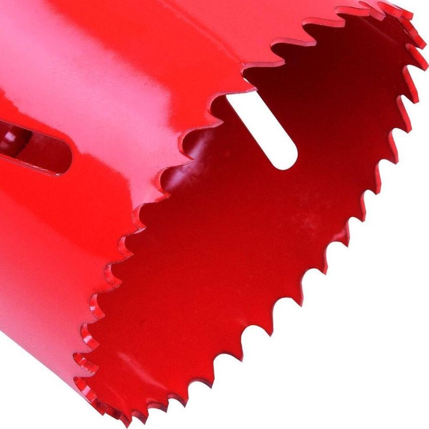 Serra Copo Bimetálica 390666 Para Perfuração Em Metais Madeira Plástico 60mm Worker - imagem 5