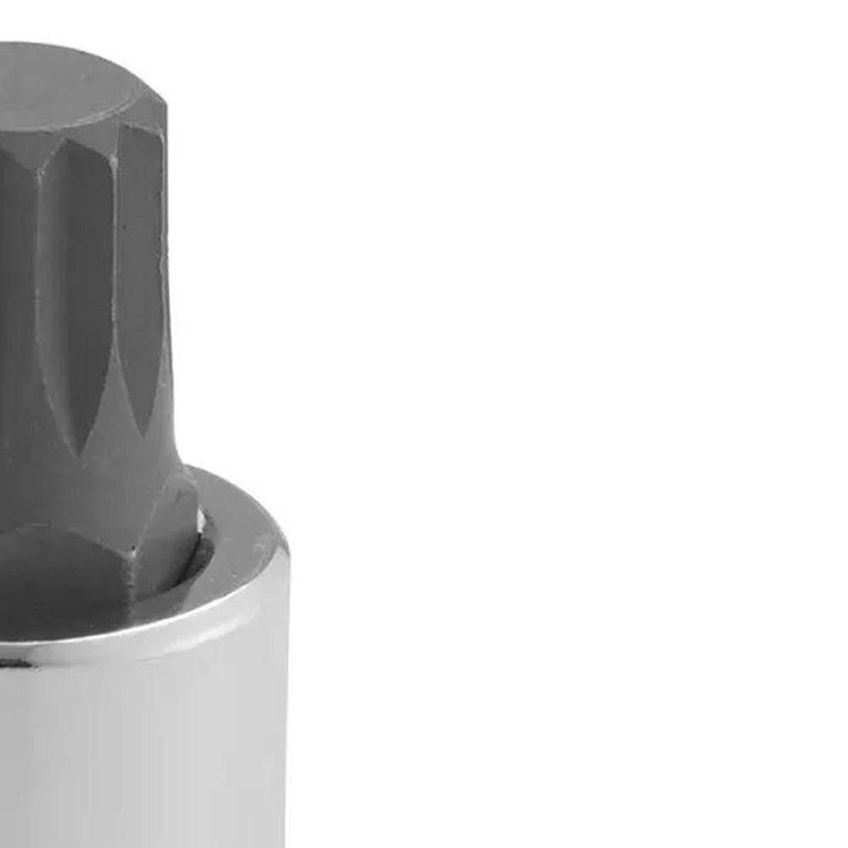 Chave Soquete Multidentada M-6 Encaixe 1/2 Polegada Aço Cromo Vanádio Worker - imagem 4