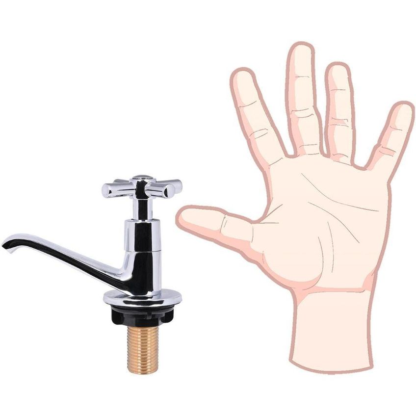 Torneira Para Lavatório C66 1/4 De Volta De Mesa Metal Latão Inox Liege Cosmetics - imagem 4