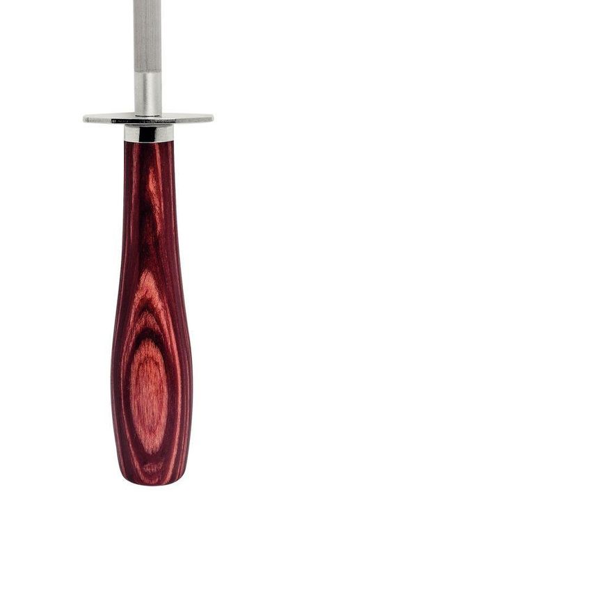 Chaira Polywood Manutenção De Afiação Aço Carbono Churrasco Vermelho Tramontina - imagem 4