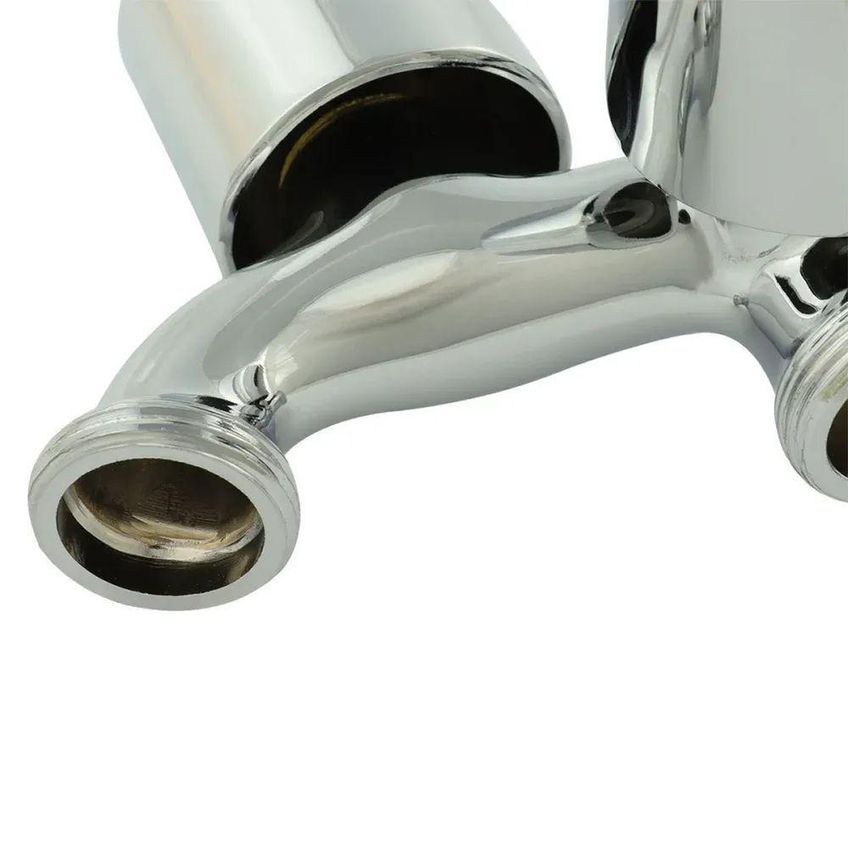 Torneira Para Máquina De Lavar C40 Parede Metal Cromado Saída Dupla 1/2 Pol Liege Cosmetics - imagem 3