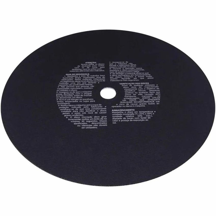 Disco De Corte Para Aço 14 Pol 355,6mm 25,4mm Perfis Metálicos Worker 931462 - imagem 5