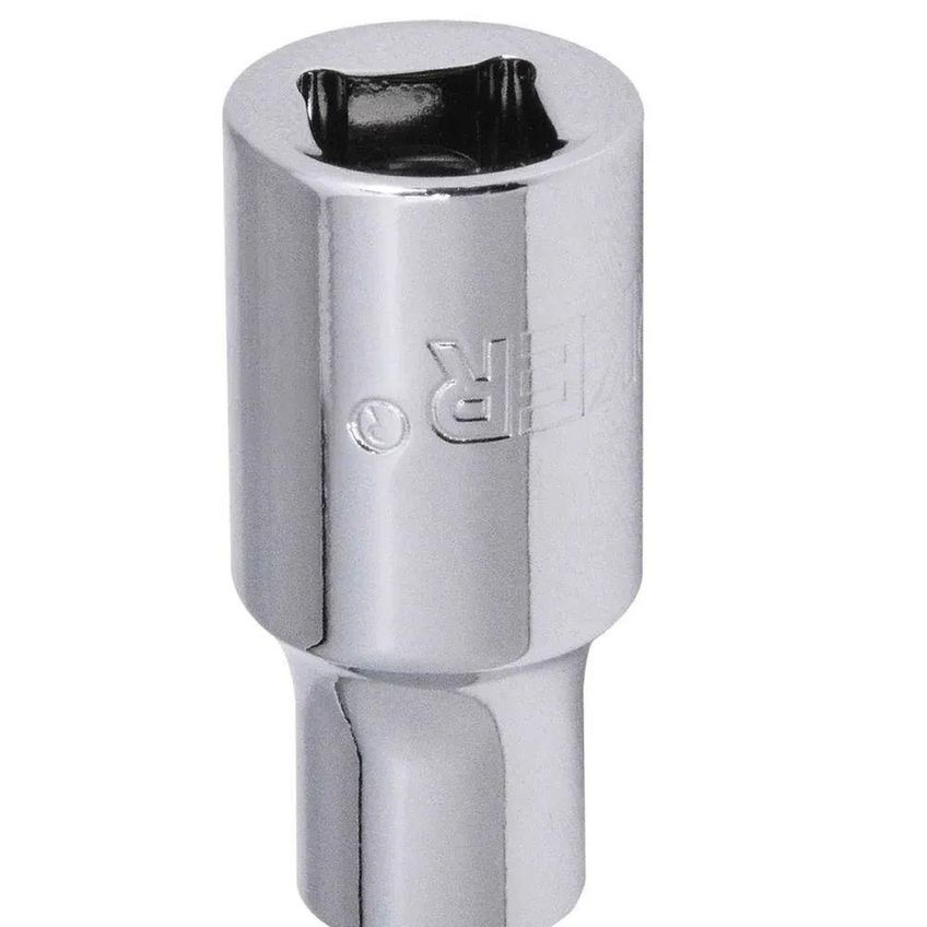 Soquete Sextavado Encaixe 1/2 32mm Alta Performance Aço Cromo Vanádio Worker - imagem 3