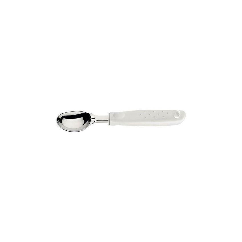 Concha Para Sorvete Utilità Aço Inox Polipropileno Cabo Branco Uso Cozinha Tramontina - imagem 3
