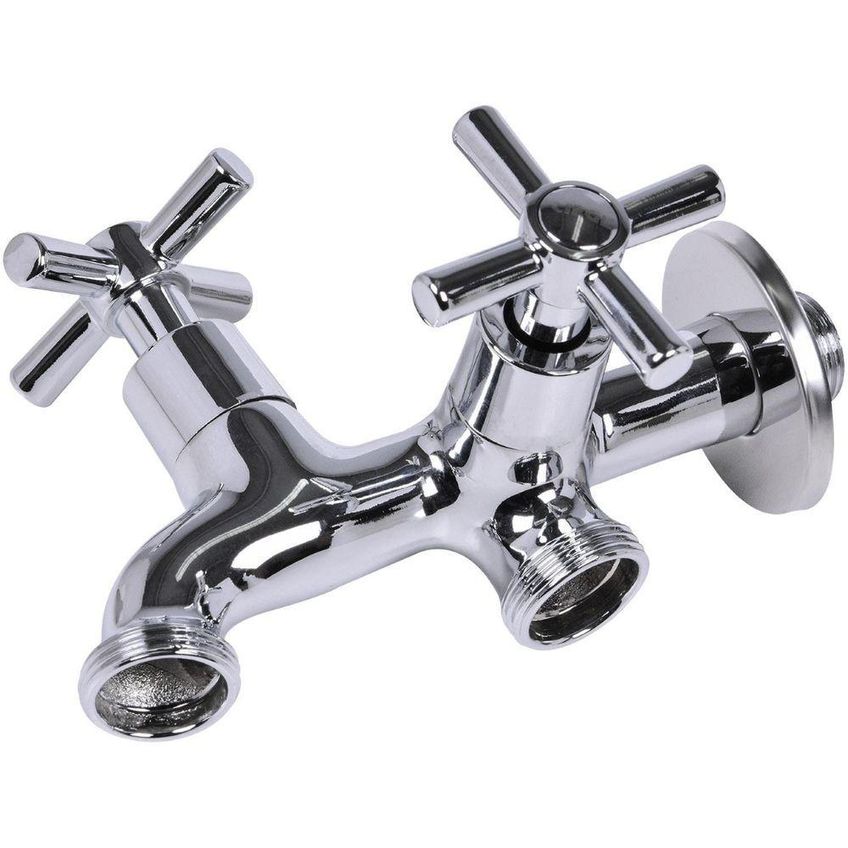 Torneira Para Máquina De Lavar E Tanque C66 Parede Metal Cromado Prata Liege Cosmetics - imagem 3