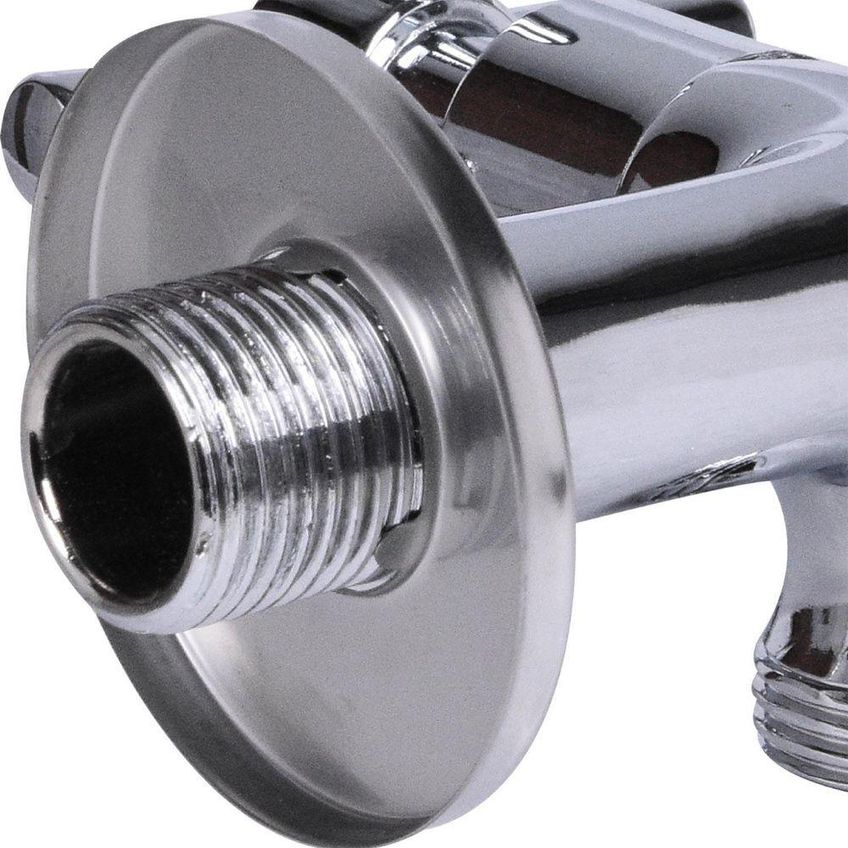 Torneira Para Máquina De Lavar E Tanque C66 Parede Metal Cromado Prata Liege Cosmetics - imagem 5
