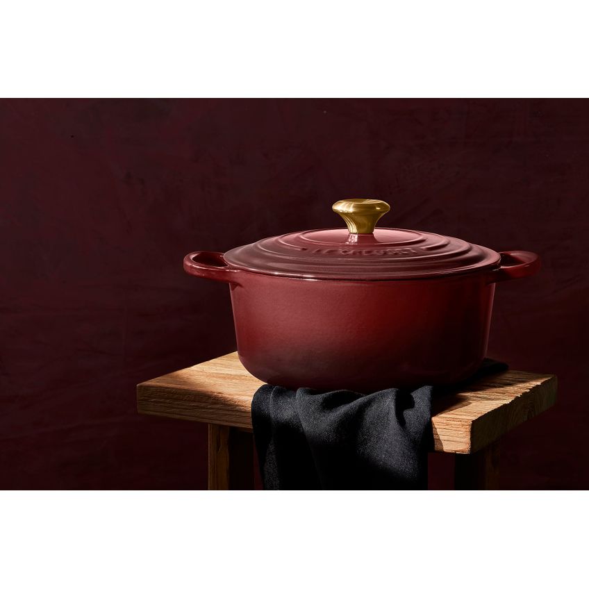Forno Holandês Le Creuset Esmaltado Em Ferro Fundido Signature 4.5l Rhone - imagem 3