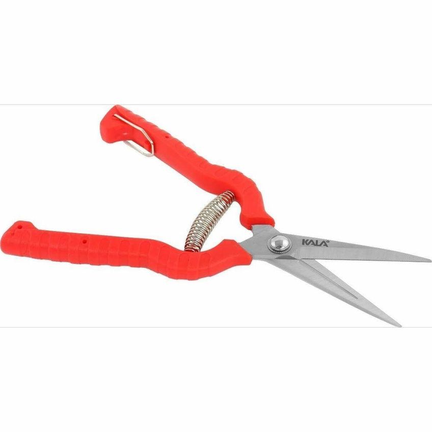 Tesoura De Poda Reta 8 Pol 20,5cm Bico Longo Aço Inox Plástico Kala - imagem 3