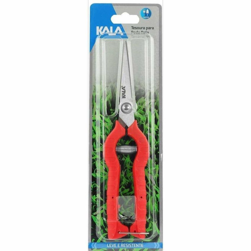 Tesoura De Poda Reta 8 Pol 20,5cm Bico Longo Aço Inox Plástico Kala - imagem 4