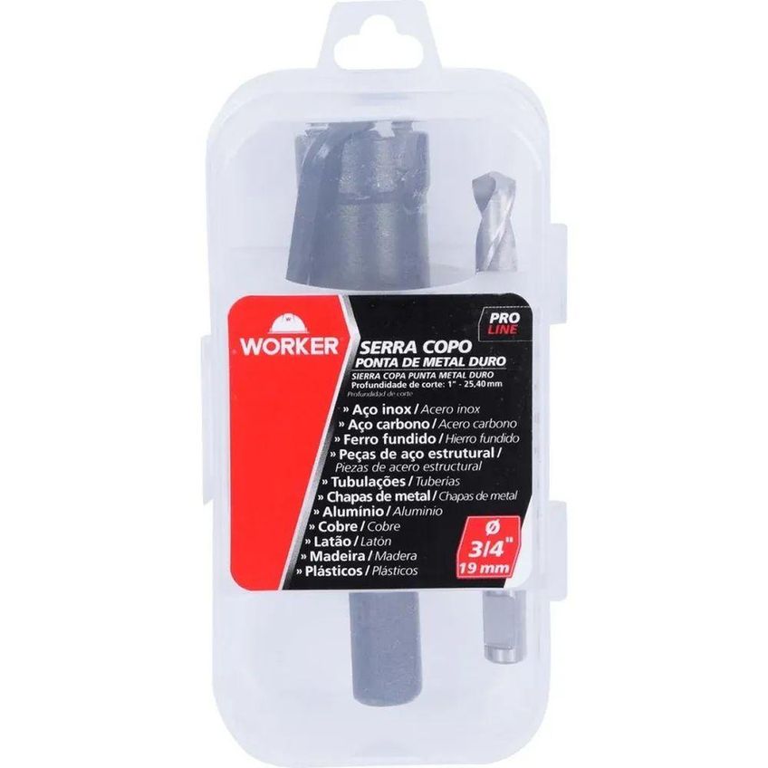 Serra Copo 19mm 249067 Alta Performance Corte Inox Aluminio Aco Carbono Worker - imagem 5