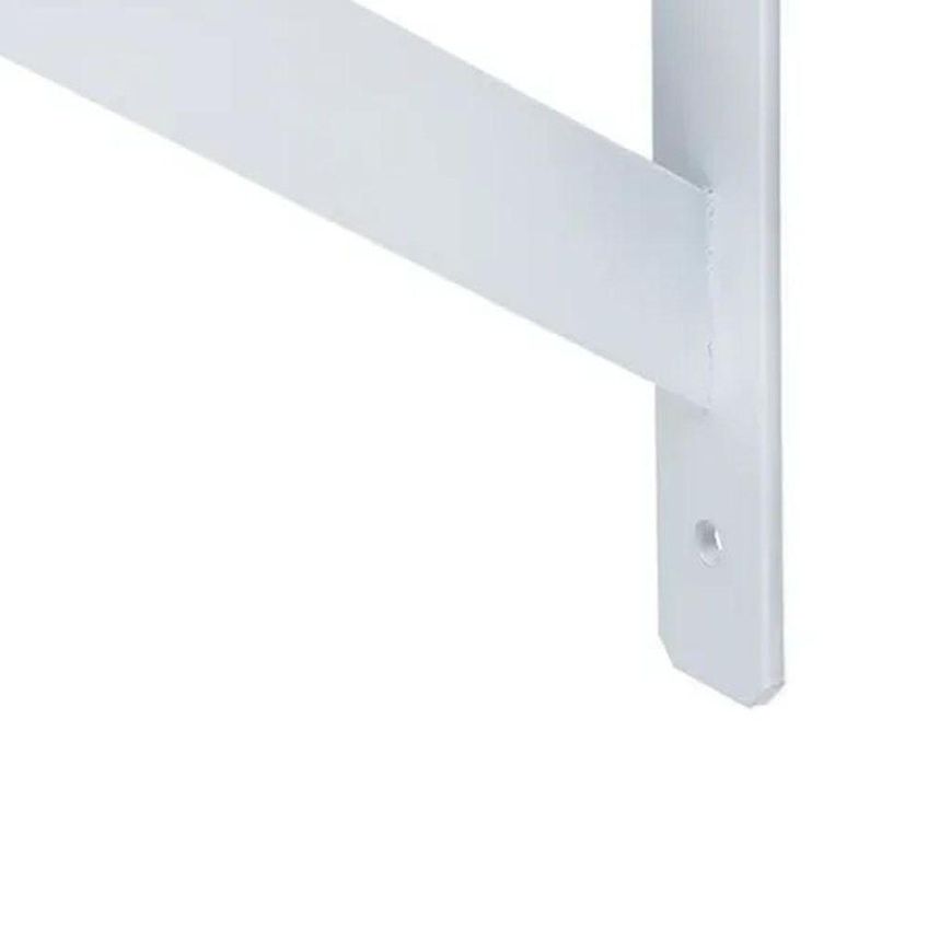 Suporte Mão Francesa Reforçada 40cm 50kg Aço Branco Kala - imagem 4