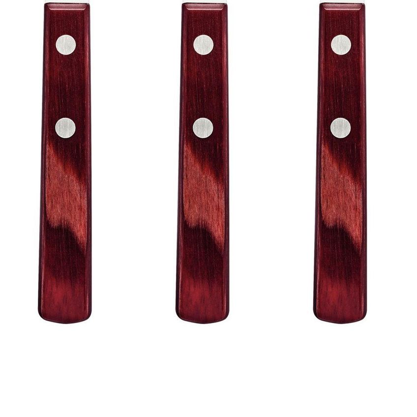 Conjunto Colheres De Mesa Polywood 6 Peças Aço Inox Madeira Vermelho Tramontina - imagem 3
