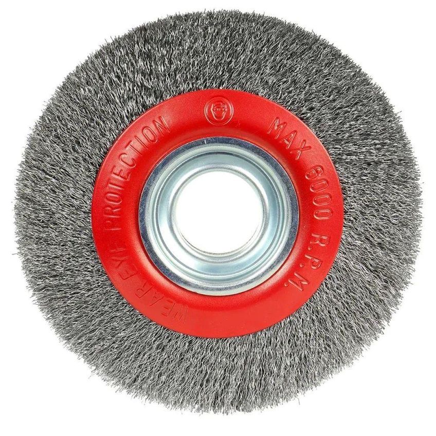 Escova Circular Ondulada Aço Carbono 6 Polegadas 31,75mm 6000 Rpm Para Remoção De Oxidação Worker - imagem 3