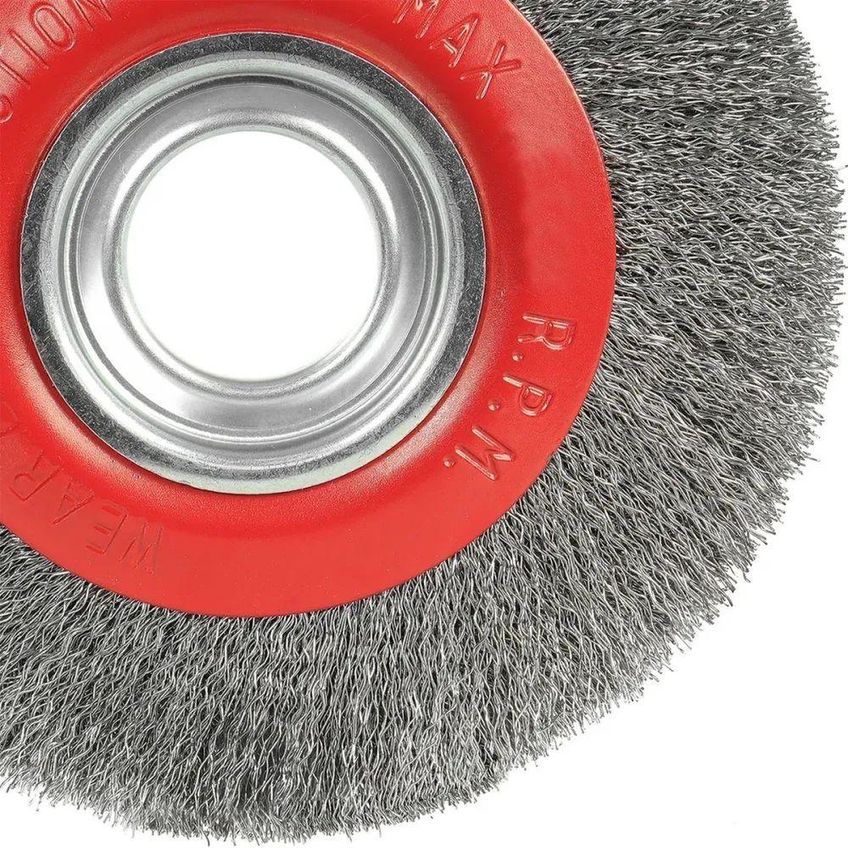 Escova Circular Ondulada Aço Carbono 6 Polegadas 31,75mm 6000 Rpm Para Remoção De Oxidação Worker - imagem 4