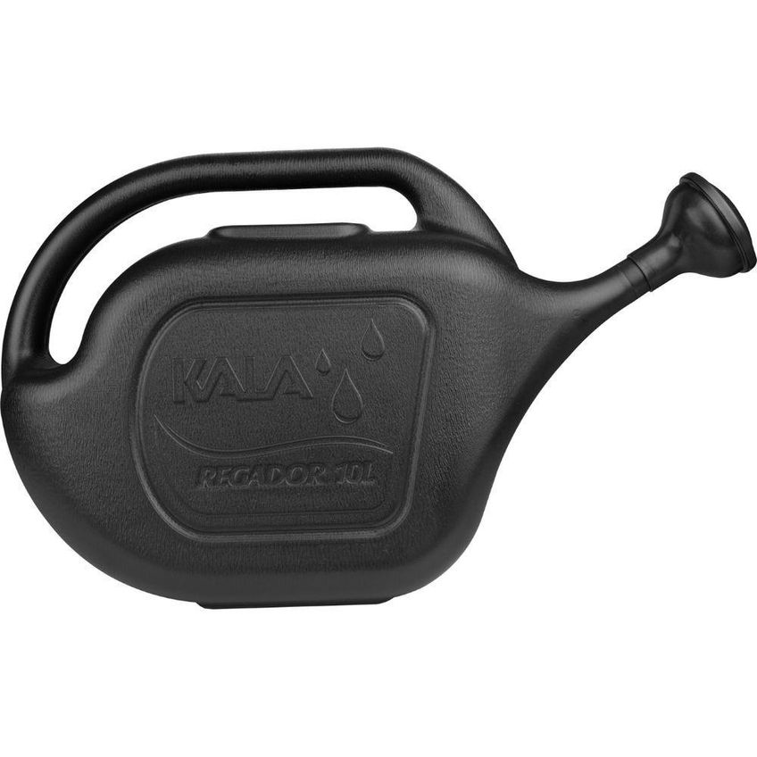 Regador Universal Plast 10l Jardinagem Eficiente Design Ergonômico Preto Kala Plástico - imagem 4