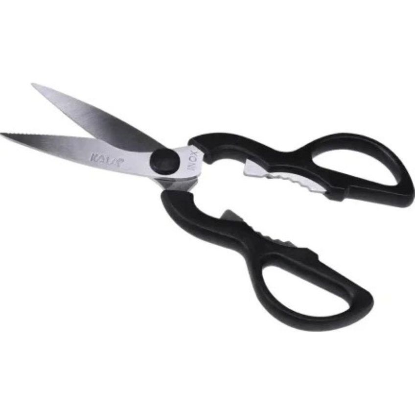 Tesoura De Cozinha Multiuso 8 Pol Aço Inoxidável Cabo Ergonômico Kala - imagem 4