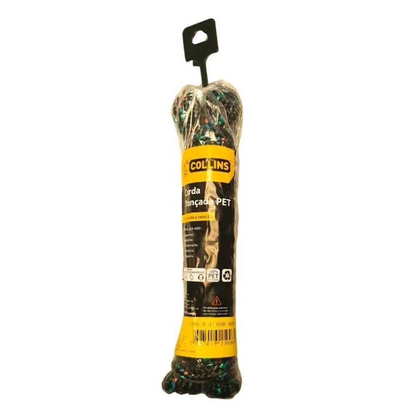 Corda Trançada Pet 10mm 15m 380kgf Resistente Colorida Collins - imagem 3