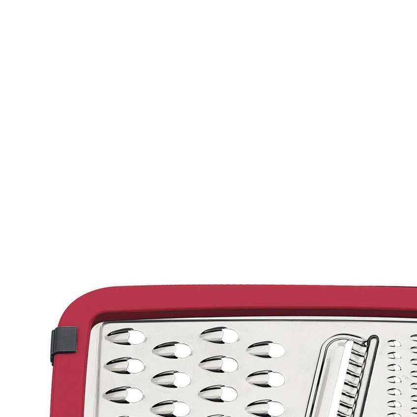 Ralador De Cozinha Utilità Aço Inox E Abs Base Antiderrapante Vermelho Tramontina - imagem 3