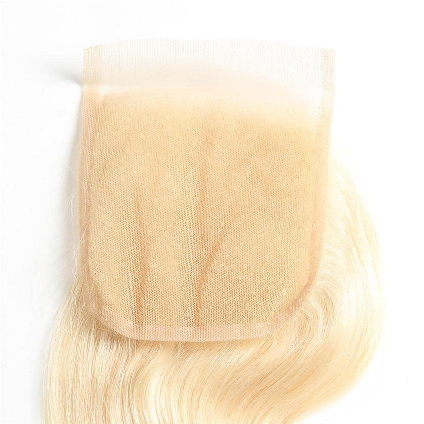 Closure De Renda Shining Girl 12" (30 Cm) Ondulação Natural 613 Loiro Platina Mel - imagem 3