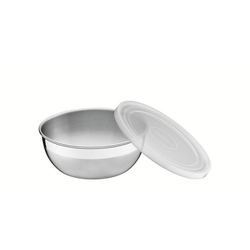 Pote Redondo Para Alimentos Freezinox Aço Inoxidável Tampa Plástica Com Vedação Cozinha Tramontina - imagem 3