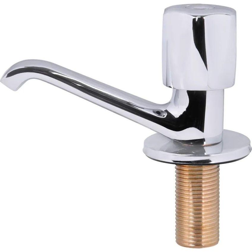Torneira Para Lavatório C50 Liege 1/4 De Volta De Mesa Metal Fixa Inox Alavanca Liege Cosmetics - imagem 3