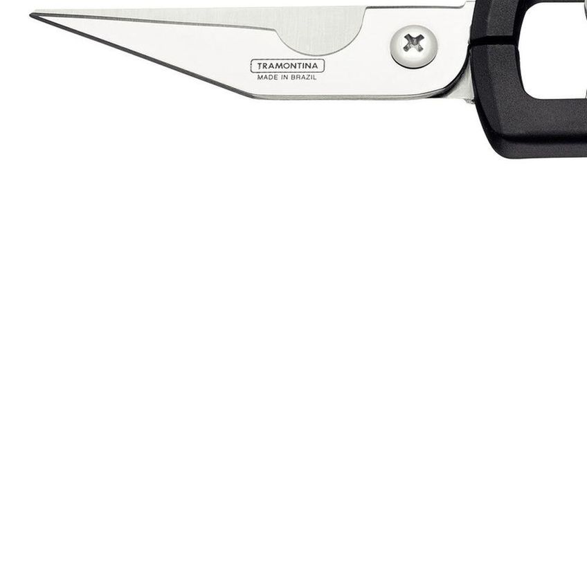 Tesoura Trinchante De Cozinha Supercort Corte De Carnes Aco Inox Cabo Polipropileno Preto Tramontina - imagem 4