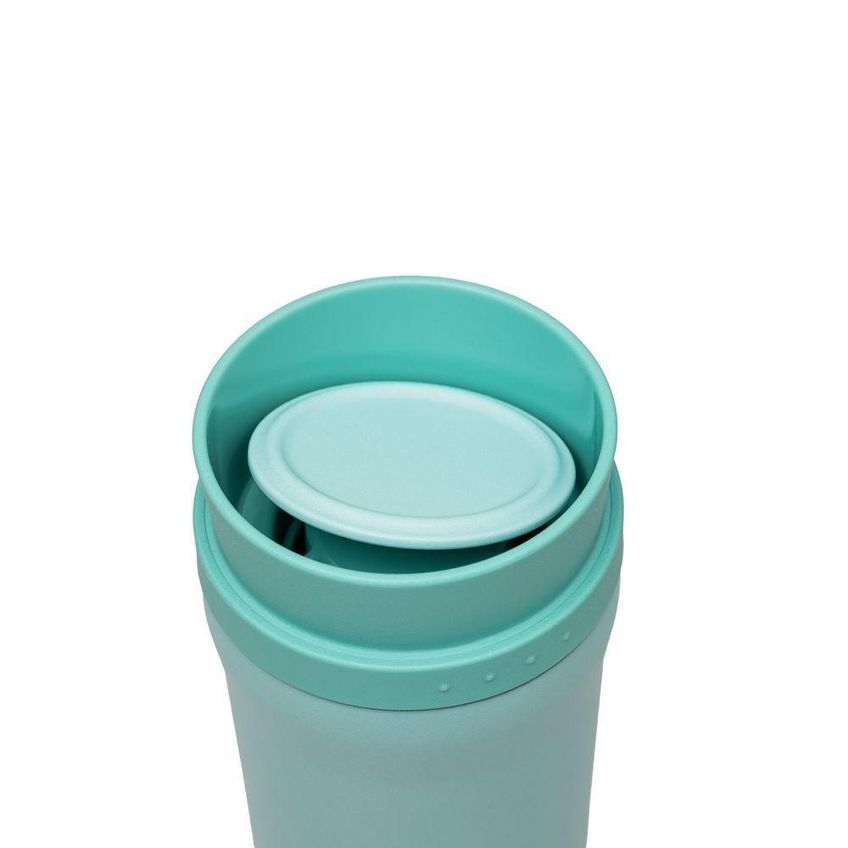 Copo Térmico 460ml Aço Inox Parede Dupla Isolada A Vácuo Verde Tramontina - imagem 4