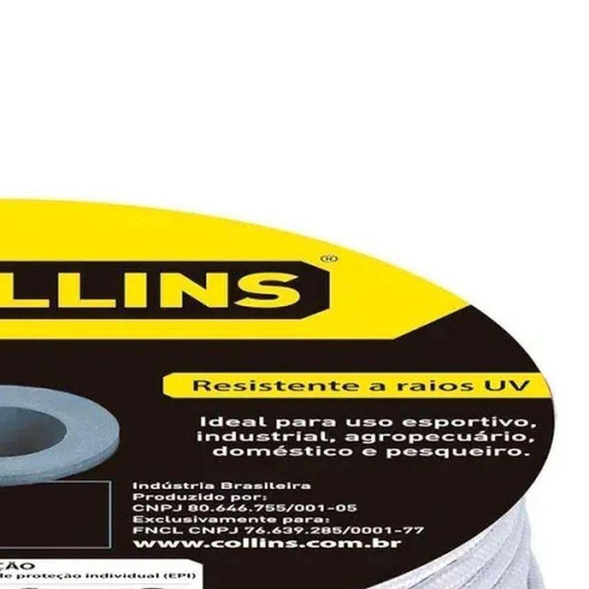 Corda Pet Trançada Em Carretel Collins Polipropileno 6mm 150m - imagem 5