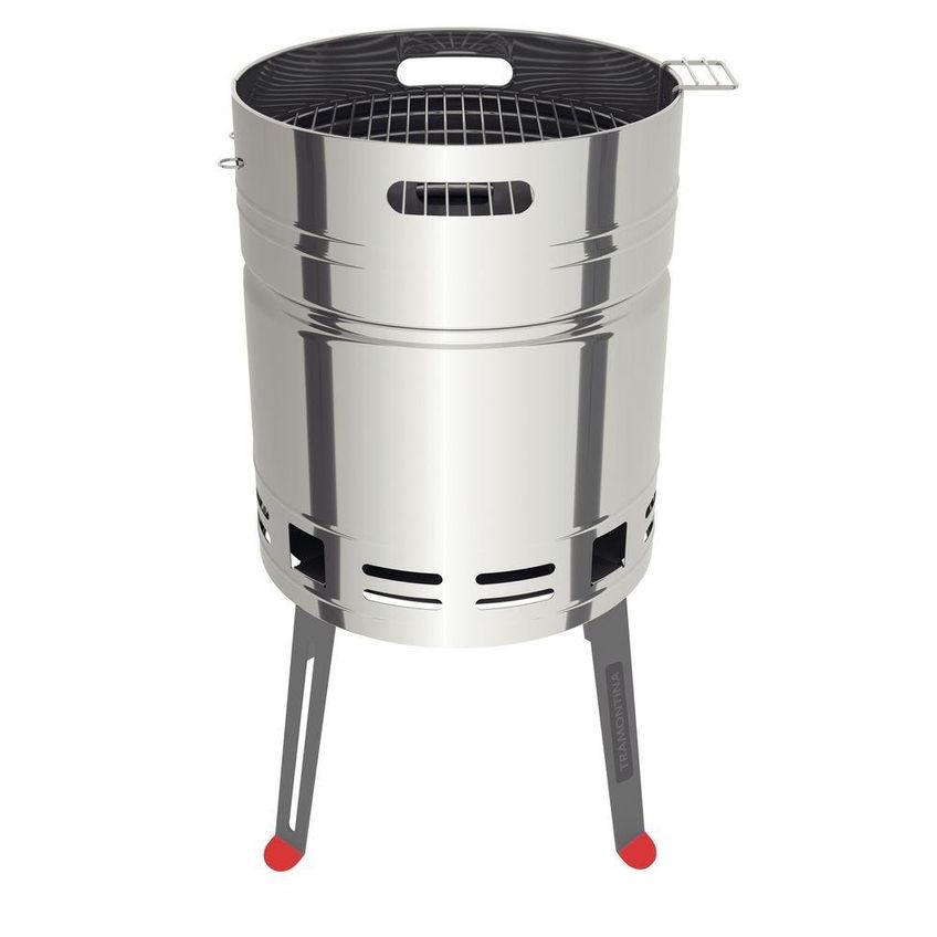 Churrasqueira A Carvão Portátil Aço Inox Com Grelha Inox Tramontina TCP 400 - imagem 3