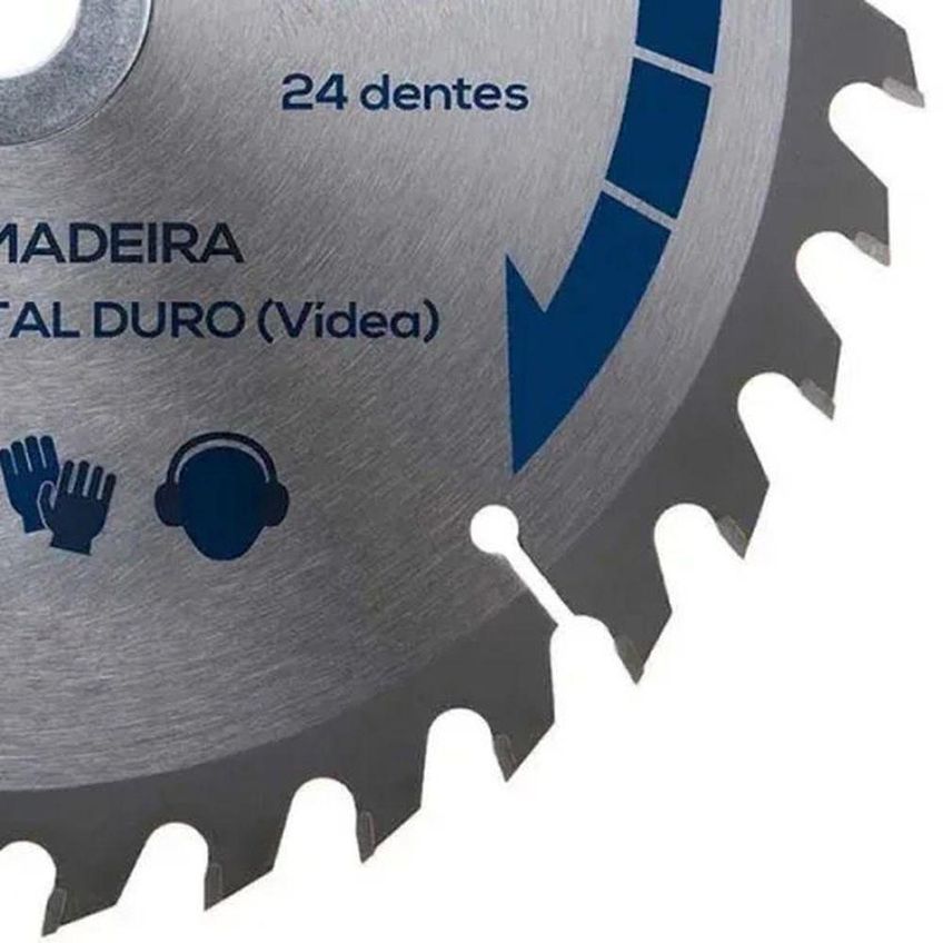 Disco De Serra Circular 180mm 24 Dentes Furo 20mm Cortes Precisos Madeira Kala - imagem 3