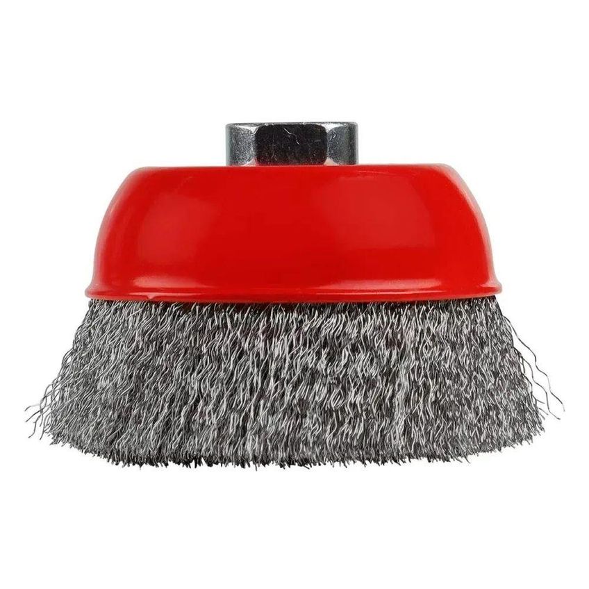 Escova Copo Ondulada 4 Pol M14 0.3mm 982059 Limpeza Pesada Aço Carbono Worker - imagem 5