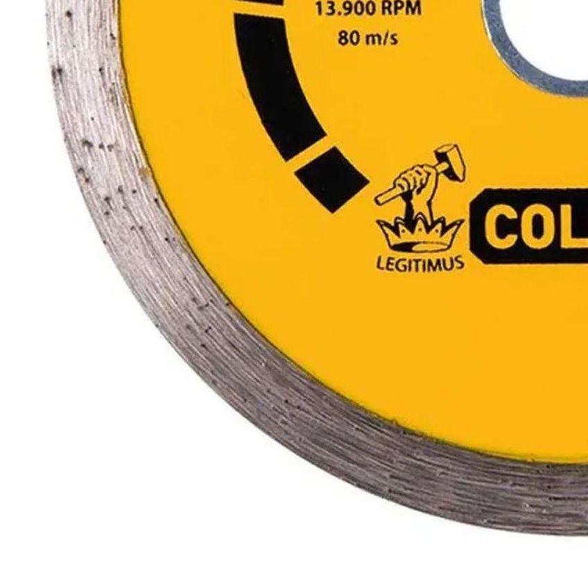 Disco Diamantado Liso Para Corte 110mm 20mm Com Bucha 16mm Collins - imagem 3