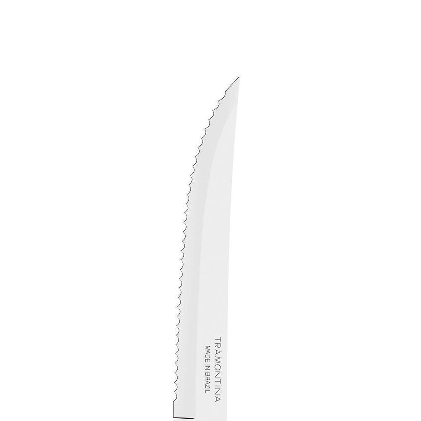 Conjunto De Facas Para Churrasco Aço Inox Cabo Castanho Polywood 6 Peças Tramontina - imagem 3