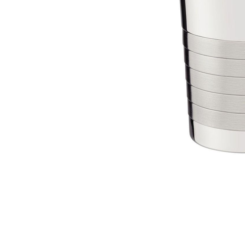 Coqueteleira Millenium Para Drinks Aço Inox Acabamento Alto Brilho Detalhes Foscos Uso Bar - imagem 4