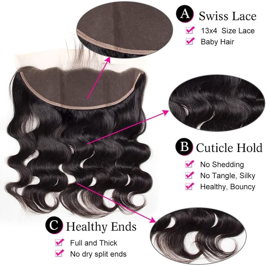 Fecho Frontal De Renda Boopwine Body Wave 14 - imagem 4