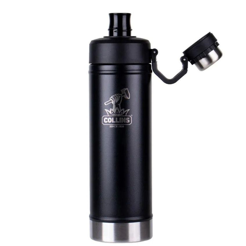 Squeeze Térmico Aço Inox Isolamento A Vácuo 12h Gelado 8h Quente Preto Collins - imagem 3
