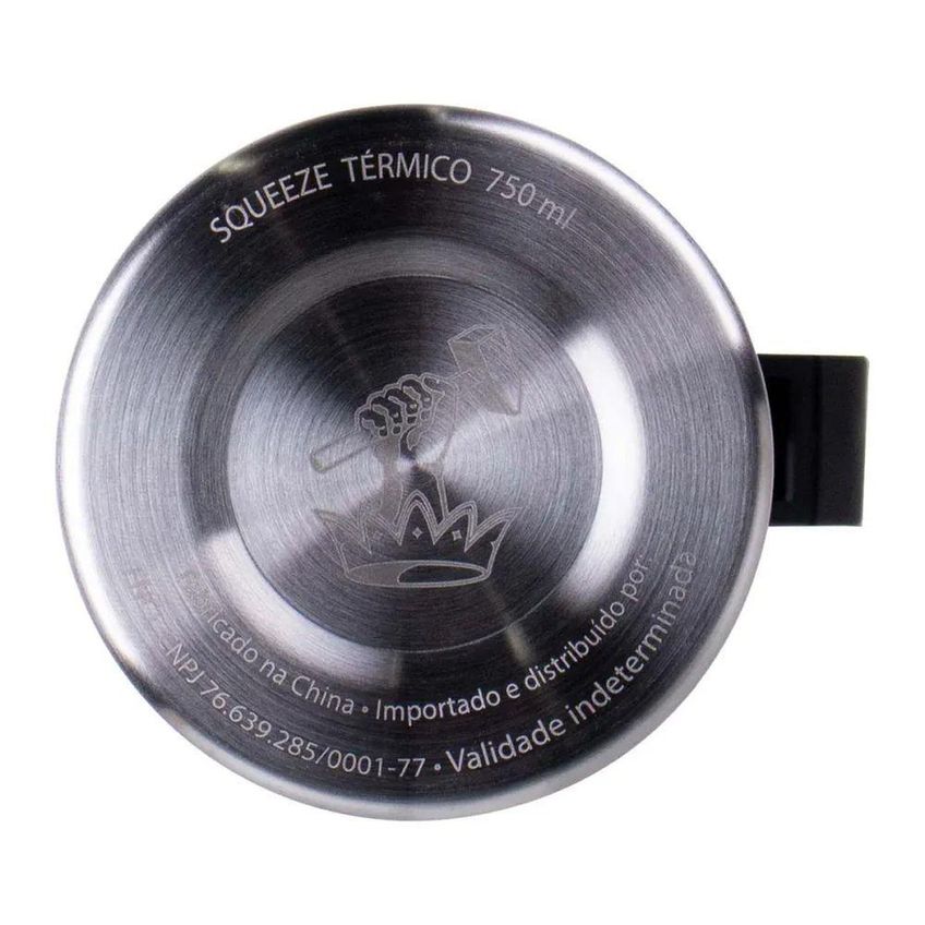 Squeeze Térmico Aço Inox Isolamento A Vácuo 12h Gelado 8h Quente Preto Collins - imagem 4