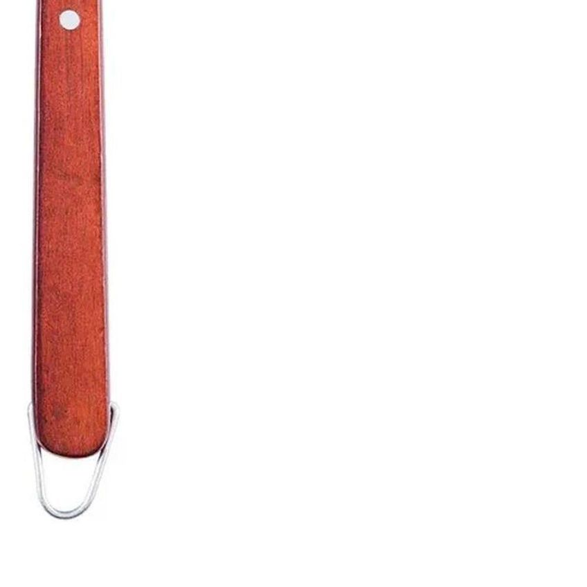 Conjunto Faca E Garfo Trinchante Para Churrasco Aço Inoxidável E Madeira Kala - imagem 3